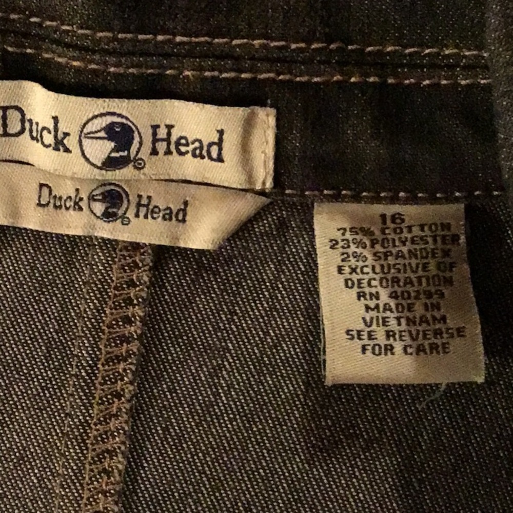 Woman’s size 16 Duckhead blue Jean denim, button down with pockets jacket - Picture 6 of 6